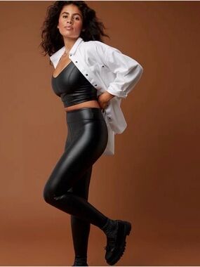 Offline by Aerie Faux Leather Leggings - Black - Brown-Green - Multiple Sizes